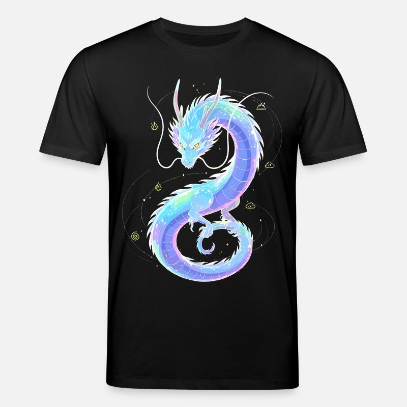 Mystischer Äther Drache | Soul Weaver - Stanley/Stella Unisex Bio-T-Shirt CREATOR - Schwarz