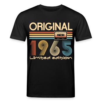Original 1965 Geburtstag 60 Jahre altes Partygeschenk - Stanley/Stella Unisex Bio-T-Shirt CREATOR  - Schwarz - Vorne - Alina (178cm) & Michal (187cm)
