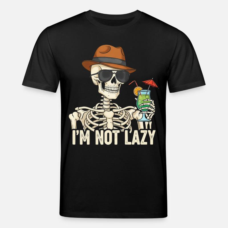 Skeletor mit Sommergetränk - Stanley/Stella Unisex Bio-T-Shirt CREATOR - Schwarz