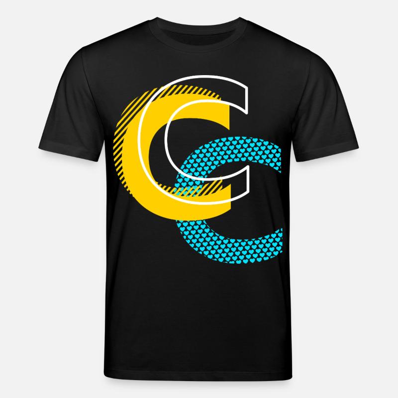 Lettre initiale C - T-shirt bio CREATOR Stanley/Stella Unisexe - noir
