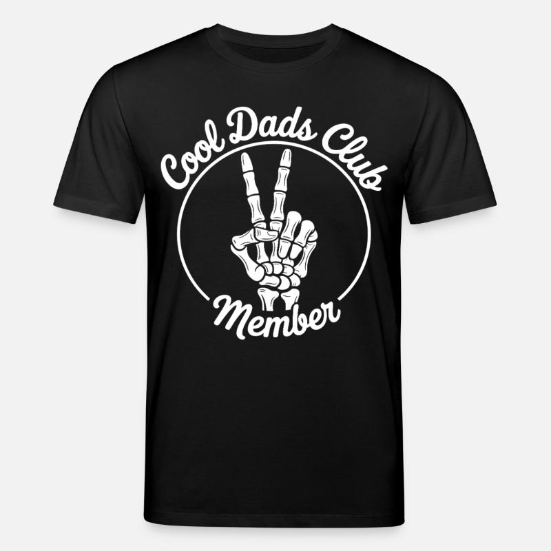 Cool Dad Skeleton Hand Design - Stanley/Stella CREATOR Unisex Organic T-Shirt - black