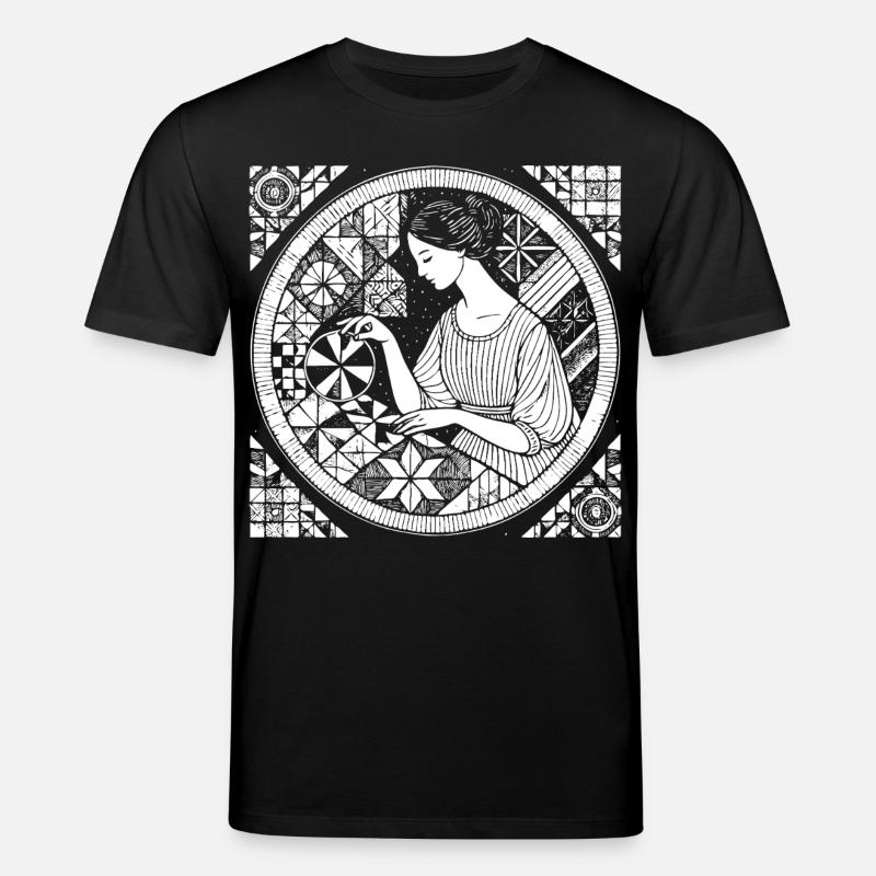 Conception de courtepointe – Créativité et artisanat - T-shirt bio CREATOR Stanley/Stella Unisexe - noir