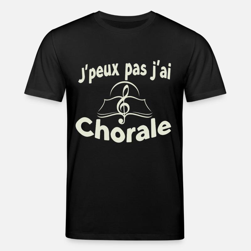 J'peux pas j'ai Chorale - T-shirt bio CREATOR Stanley/Stella Unisexe - noir