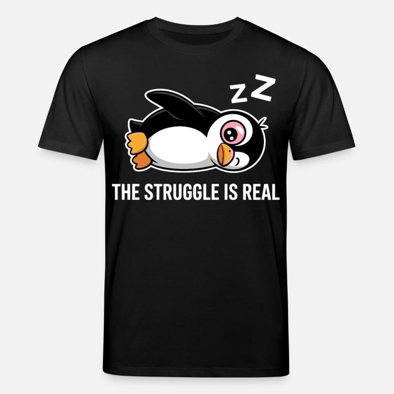 Pinguin Lustiger Spruch - Stanley/Stella Unisex Bio-T-Shirt CREATOR - Schwarz