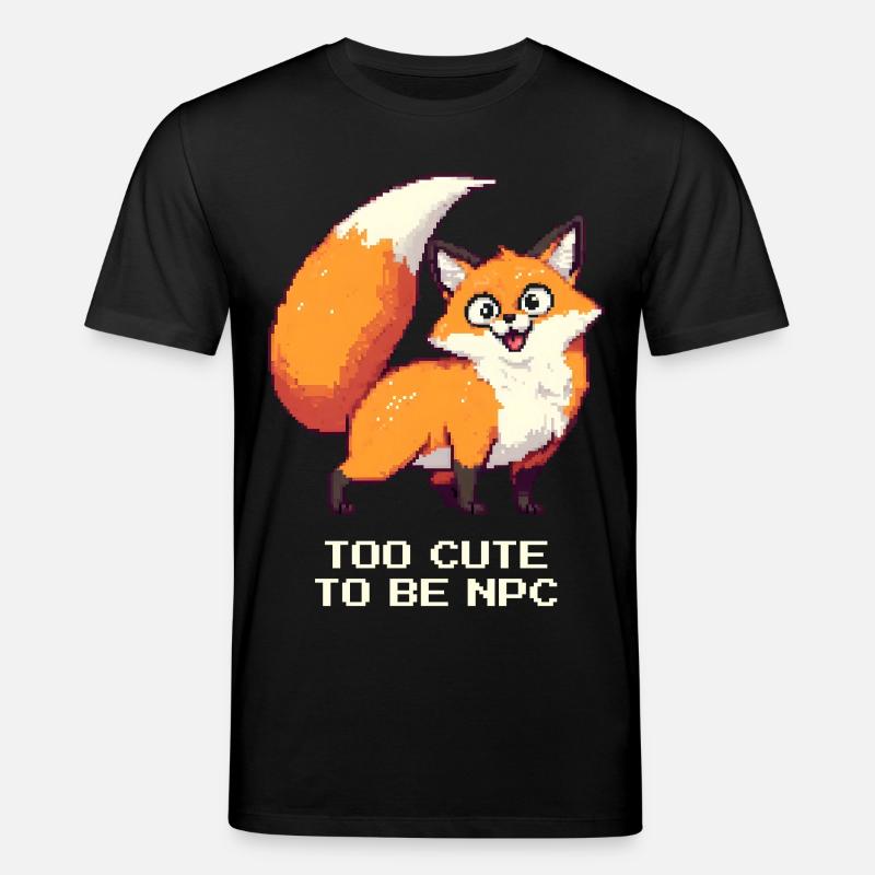 Derpy Fuchs mit Main-Character-Energy - Stanley/Stella Unisex Bio-T-Shirt CREATOR - Schwarz