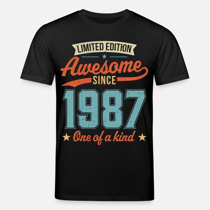 Großartig seit 1987 - Stanley/Stella Unisex Bio-T-Shirt CREATOR  - Schwarz