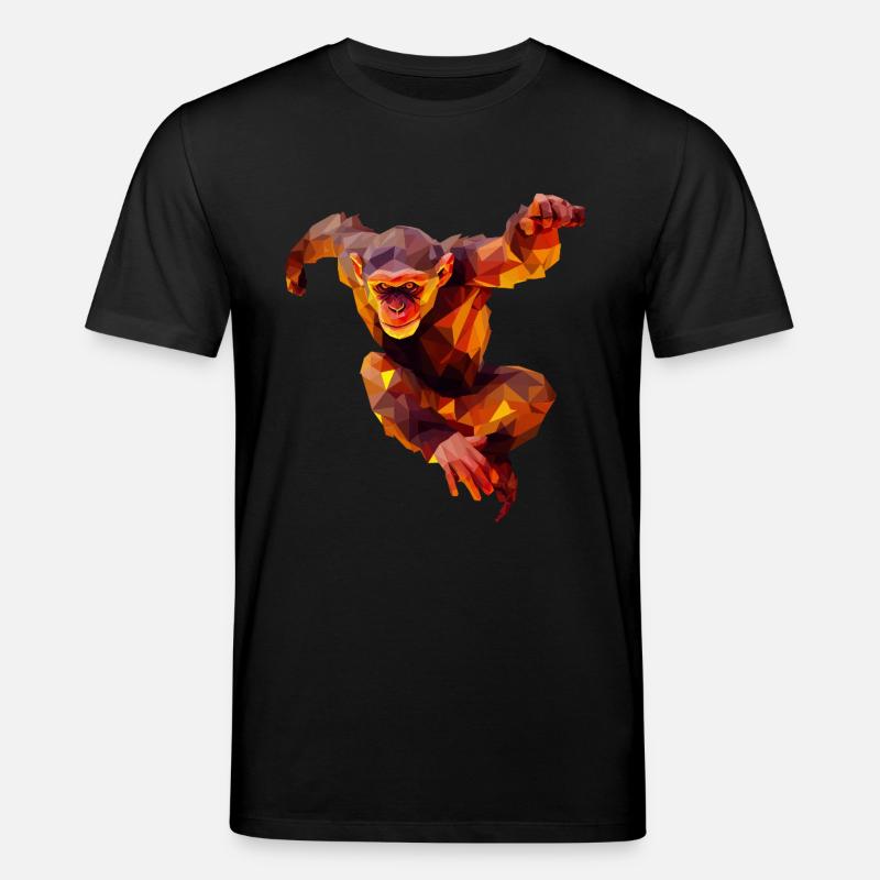 Polygone Orang-outan Sprinter - T-shirt bio CREATOR Stanley/Stella Unisexe - noir