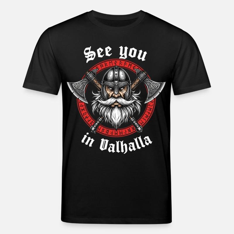 Valhalla Vikinger Krieger - Stanley/Stella Unisex Bio-T-Shirt CREATOR  - Schwarz