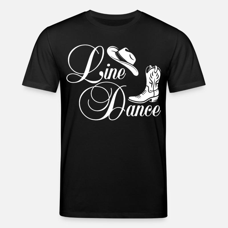 Line Dance Western Script - Stanley/Stella CREATOR Unisex Organic T-Shirt - black