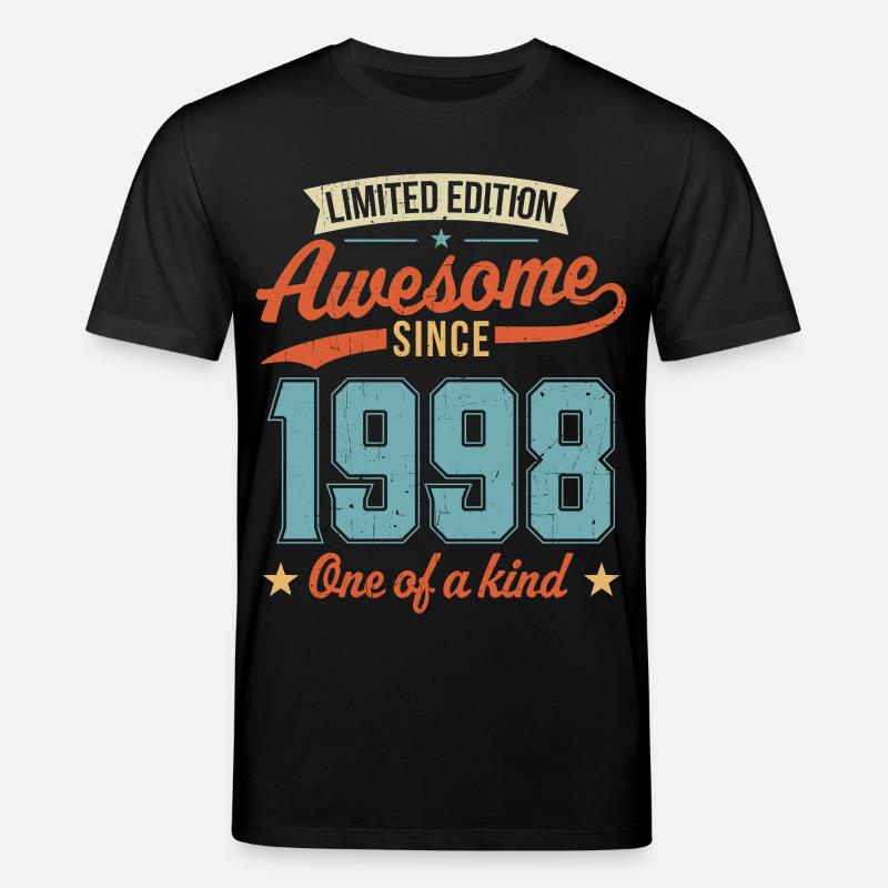 Genial seit 1998 - Stanley/Stella Unisex Bio-T-Shirt CREATOR  - Schwarz