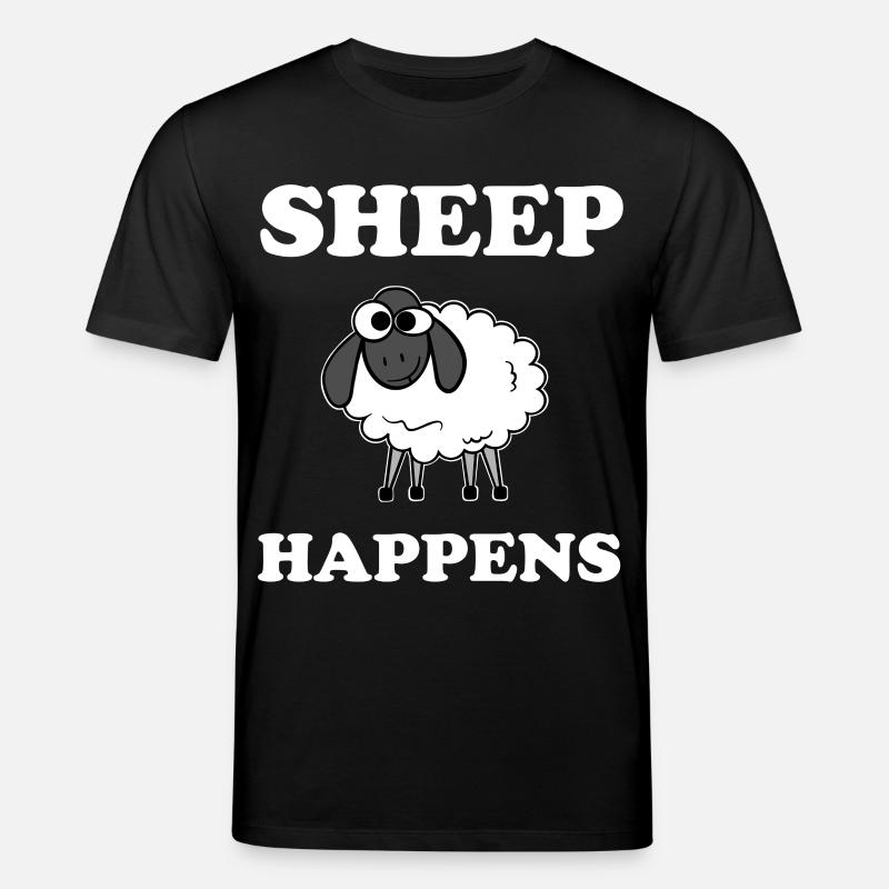 Sheep Happens - Stanley/Stella Unisex Bio-T-Shirt CREATOR  - Schwarz