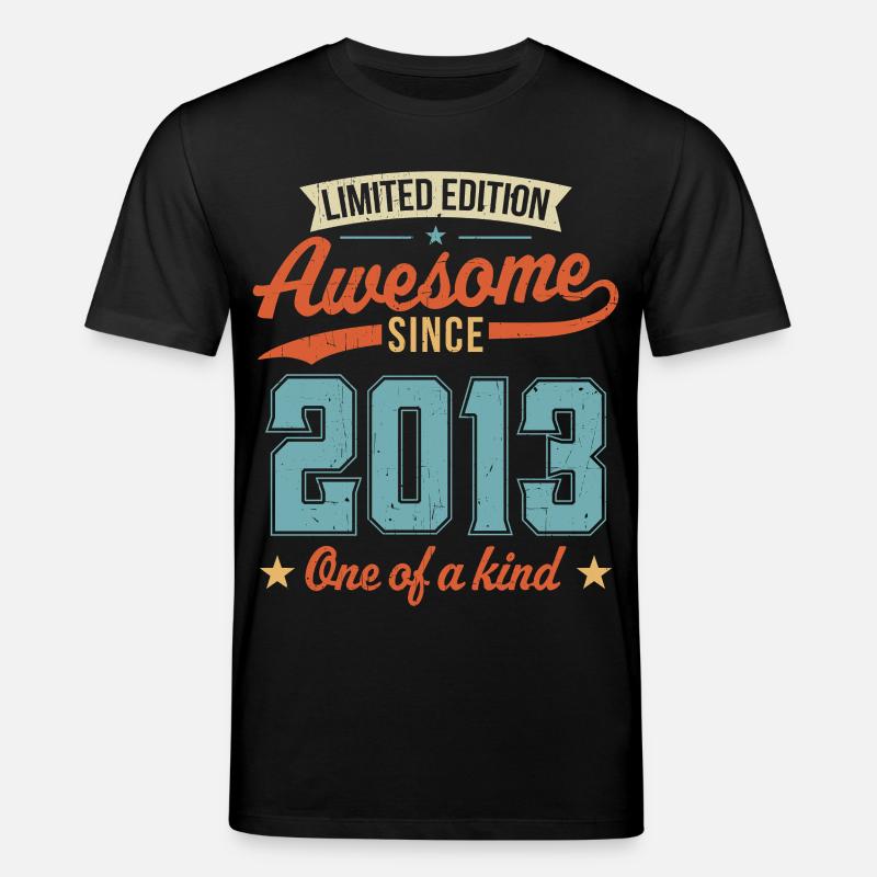Genial seit 2013 - Stanley/Stella Unisex Bio-T-Shirt CREATOR  - Schwarz
