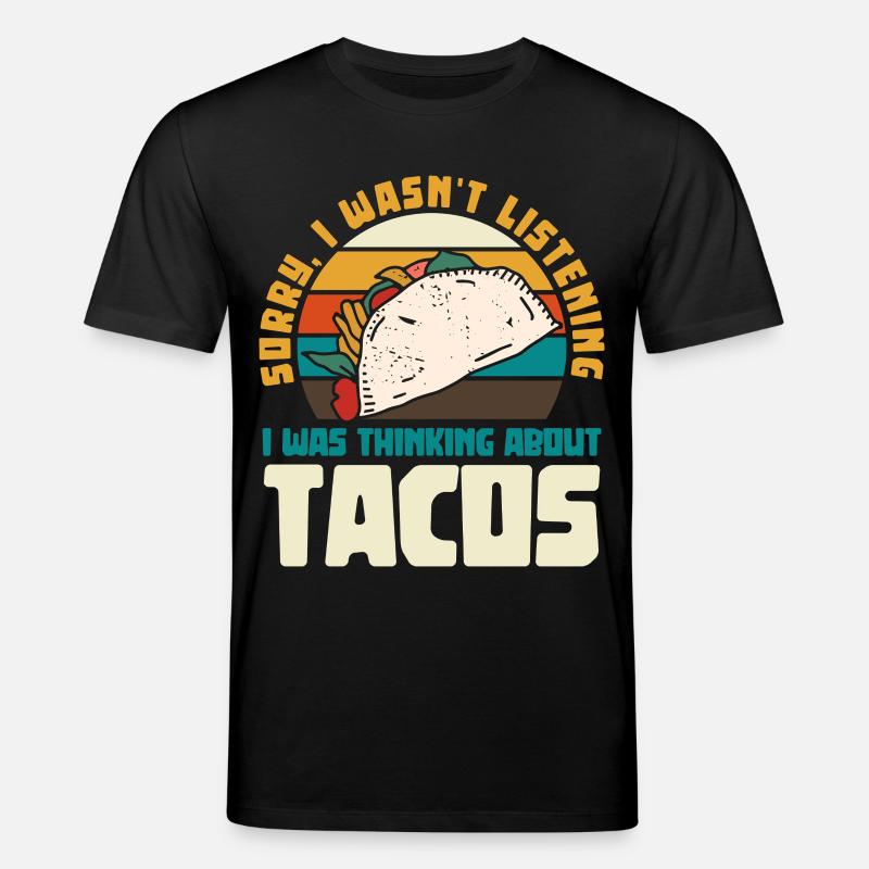 Später Taco Gedankengang Retro Design - Stanley/Stella Unisex Bio-T-Shirt CREATOR  - Schwarz