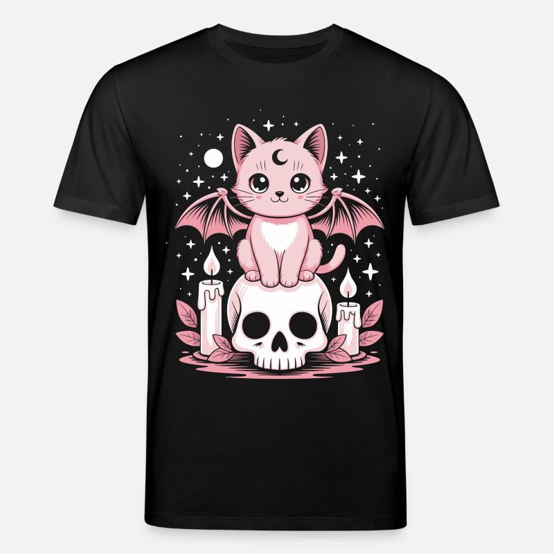Kawaii Pastel Goth Katze - Stanley/Stella Unisex Bio-T-Shirt CREATOR  - Schwarz