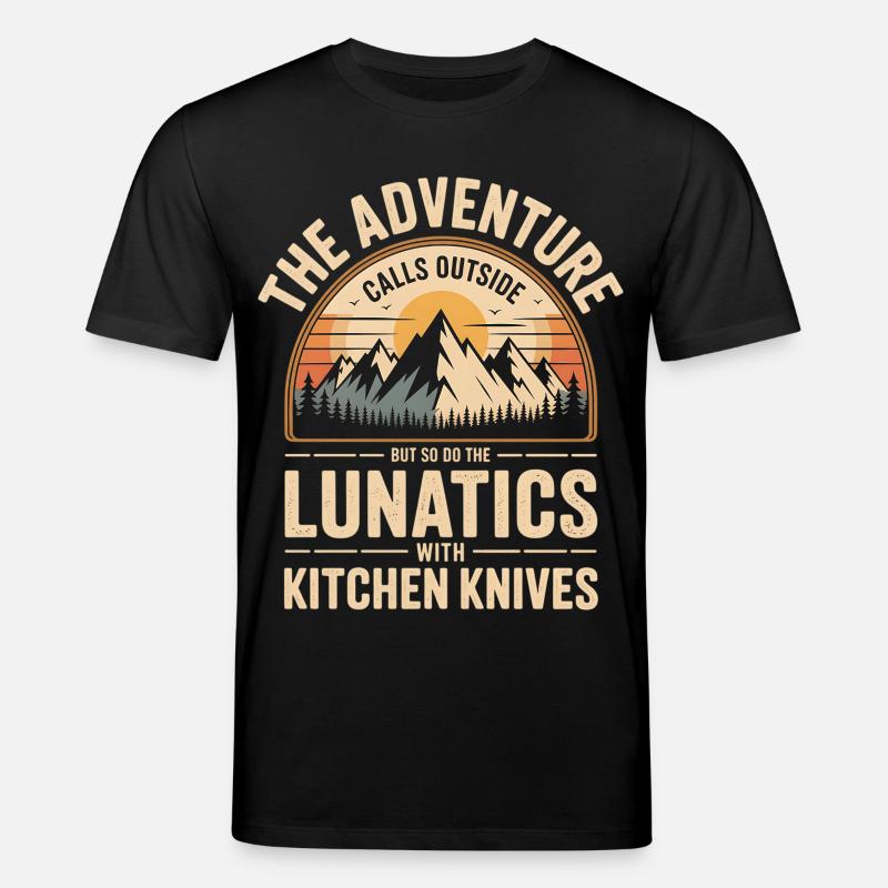 Bergabenteuer Ruf der Lunatics Küchenmesser - Stanley/Stella Unisex Bio-T-Shirt CREATOR - Schwarz