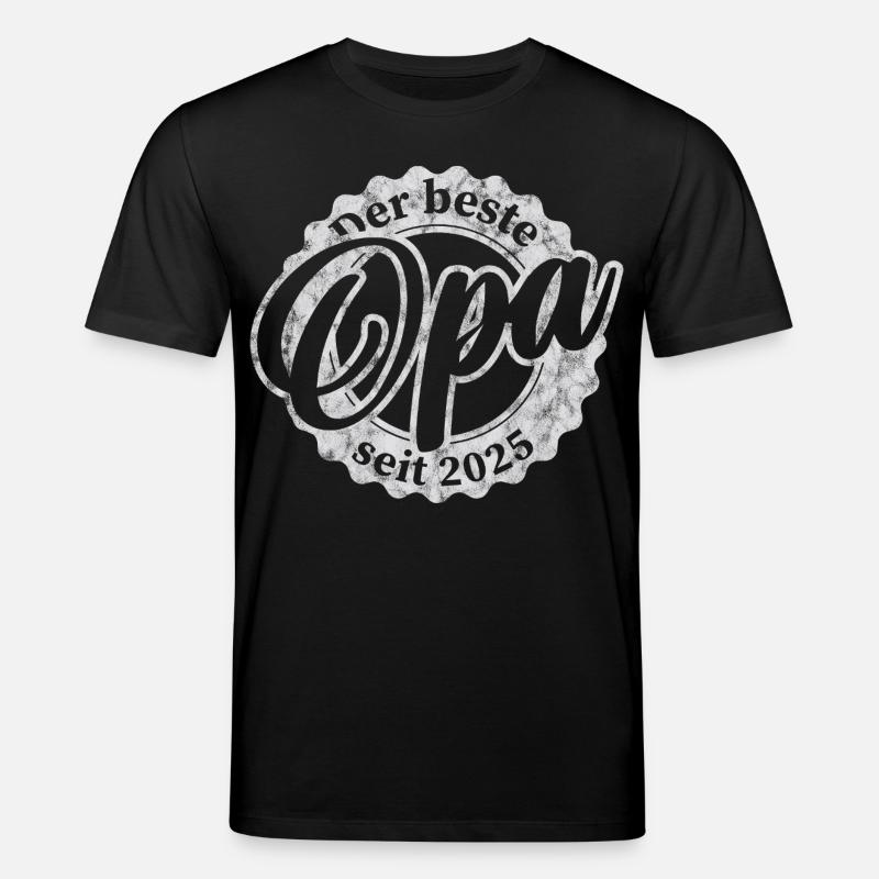 Der Beste Opa seit 2025 - Stanley/Stella Unisex Bio-T-Shirt CREATOR  - Schwarz