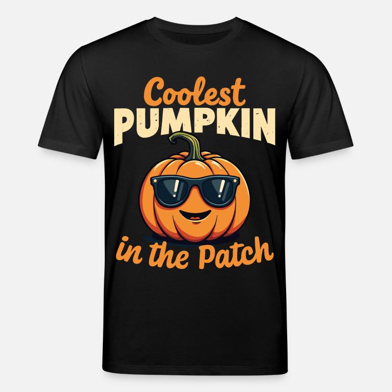 Der coolste Kürbis im Patch - Stanley/Stella Unisex Bio-T-Shirt CREATOR  - Schwarz