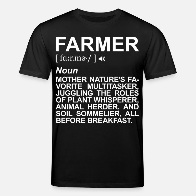 Bauer Begriffserklärung - Stanley/Stella Unisex Bio-T-Shirt CREATOR  - Schwarz