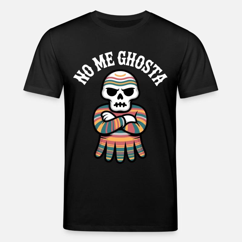 No Me Gusta Calavera Poncho - Stanley/Stella Unisex Bio-T-Shirt CREATOR  - Schwarz