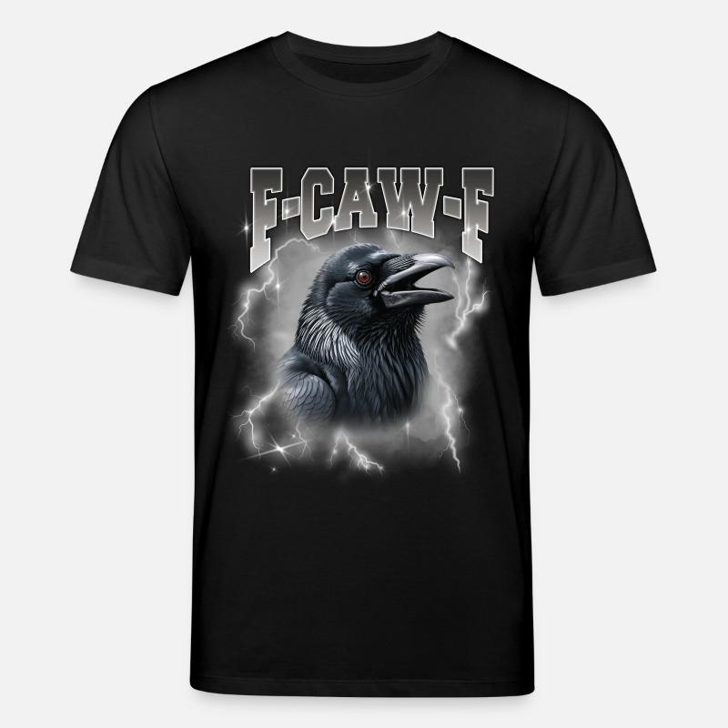 F-Caw-E Raven Storm Graphique - T-shirt bio CREATOR Stanley/Stella Unisexe - noir