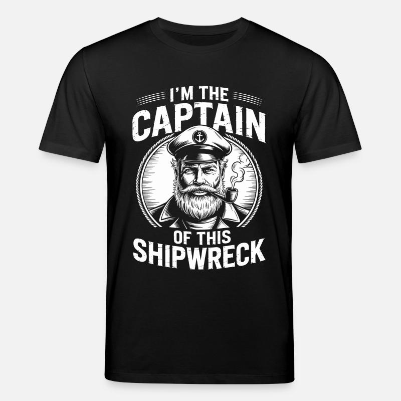 Capitaine de l’épave - T-shirt bio CREATOR Stanley/Stella Unisexe - noir