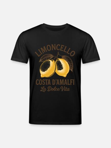 Limoncello Costa d'Amalfi La Dolce Vita - Stanley/Stella CREATOR Unisex Organic T-Shirt - black