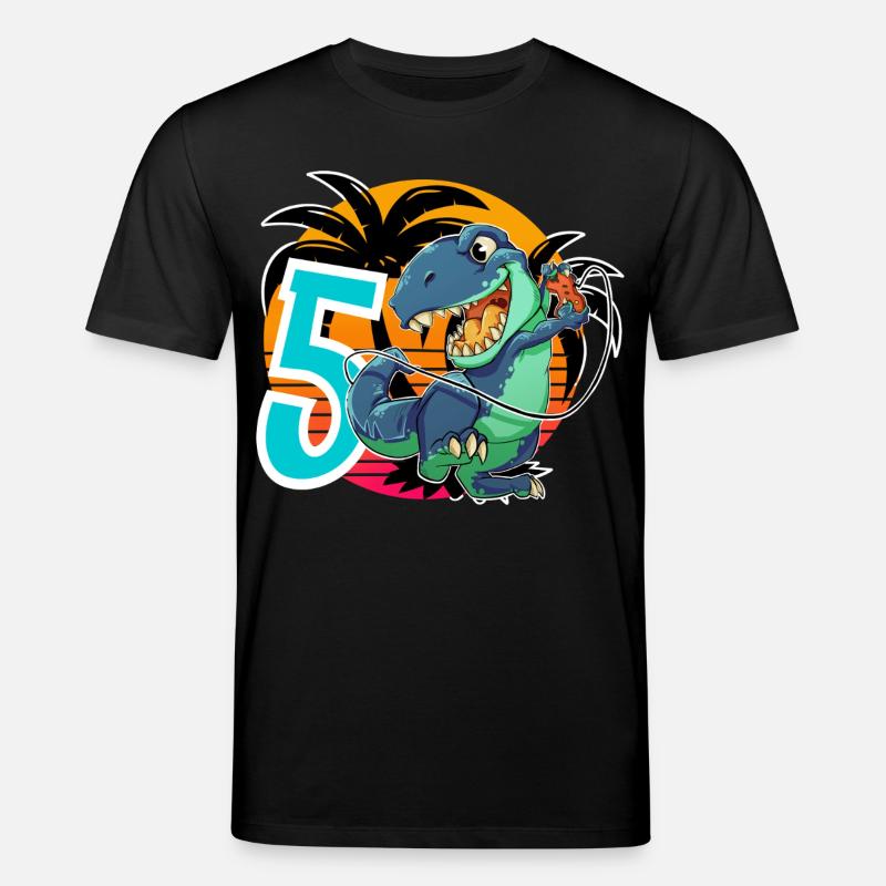 5 T Rex - Stanley/Stella Unisex Bio-T-Shirt CREATOR  - Schwarz