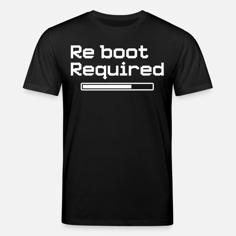 Reboot Required – Retro-Gaming-Style - Stanley/Stella Unisex Bio-T-Shirt CREATOR  - Schwarz