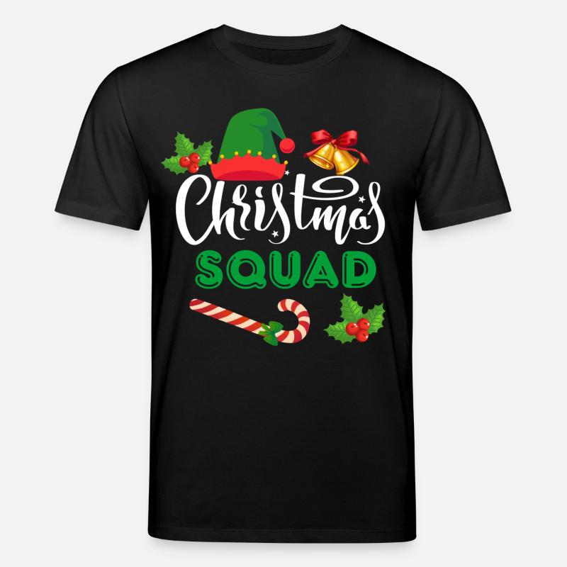 Weihnachtskader - Stanley/Stella Unisex Bio-T-Shirt CREATOR  - Schwarz