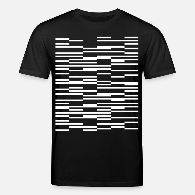 Abstraktes geometrisches Liniendesign - Stanley/Stella Unisex Bio-T-Shirt CREATOR - Schwarz
