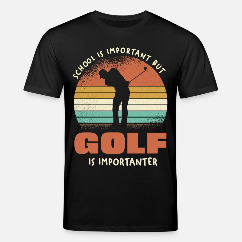 Le golf est plus important - T-shirt bio CREATOR Stanley/Stella Unisexe - noir