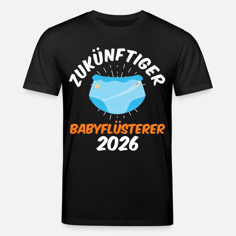 FUTUR BÉBÉ CHUCHOTEUR 2026 Drôle - T-shirt bio CREATOR Stanley/Stella Unisexe - noir