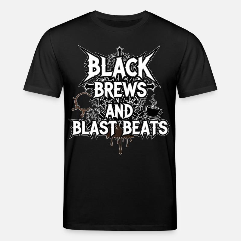Black Brews et Blast Beats - T-shirt bio CREATOR Stanley/Stella Unisexe - noir