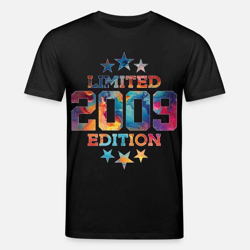 ÉDITION LIMITÉE 2009 17E ANNIVERSAIRE - T-shirt bio CREATOR Stanley/Stella Unisexe - noir
