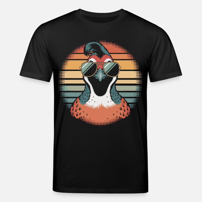 Caille qui murmure à l’oreille - T-shirt bio CREATOR Stanley/Stella Unisexe - noir