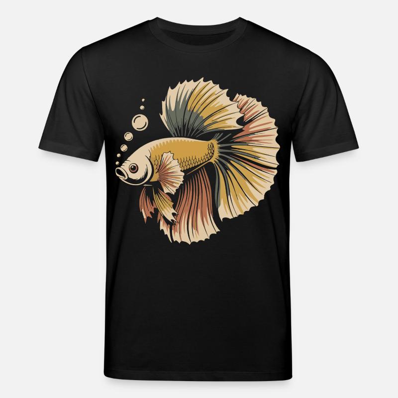 Betta Couleur Explosion Poisson - T-shirt bio CREATOR Stanley/Stella Unisexe - noir