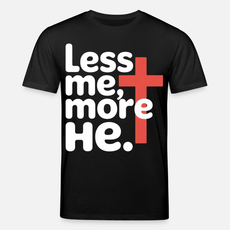 Moins moi plus Il Foi chrétienne - T-shirt bio CREATOR Stanley/Stella Unisexe - noir