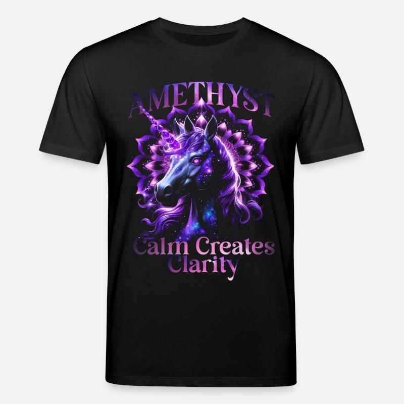 Pierre de naissance Améthyste de février - T-shirt bio CREATOR Stanley/Stella Unisexe - noir