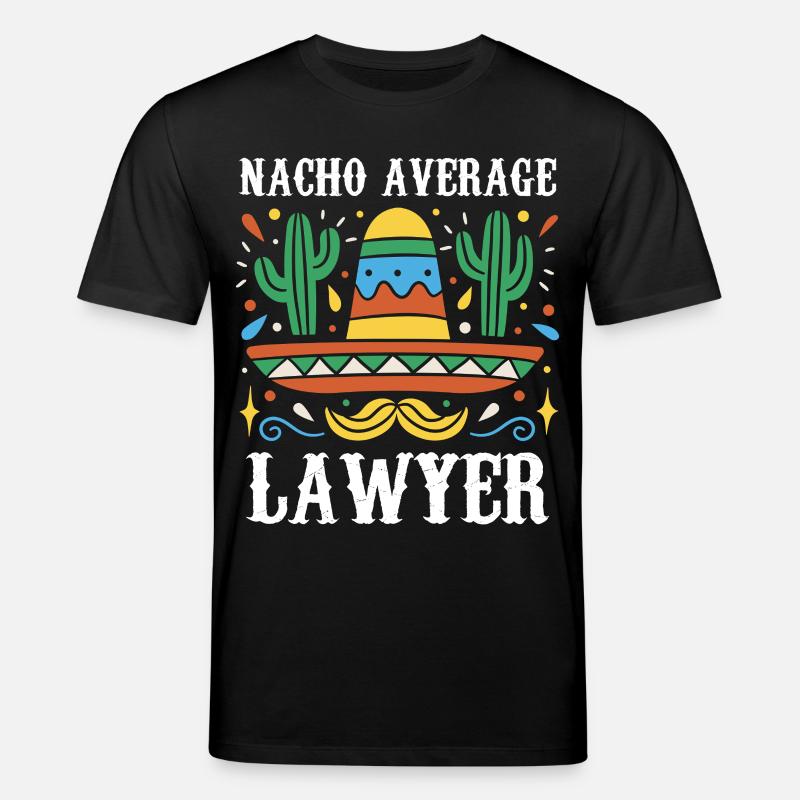 Nacho Average Lawyer Illustration - Stanley/Stella Unisex Bio-T-Shirt CREATOR  - Schwarz