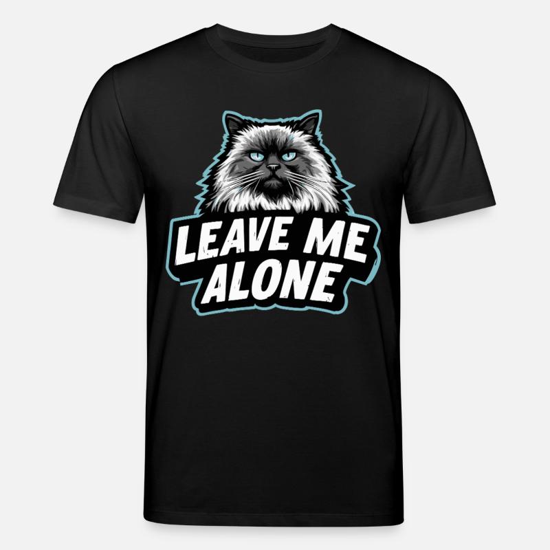 LAISSEZ-MOI TRANQUILLE - Funny Ragdoll Cat Design - T-shirt bio CREATOR Stanley/Stella Unisexe - noir