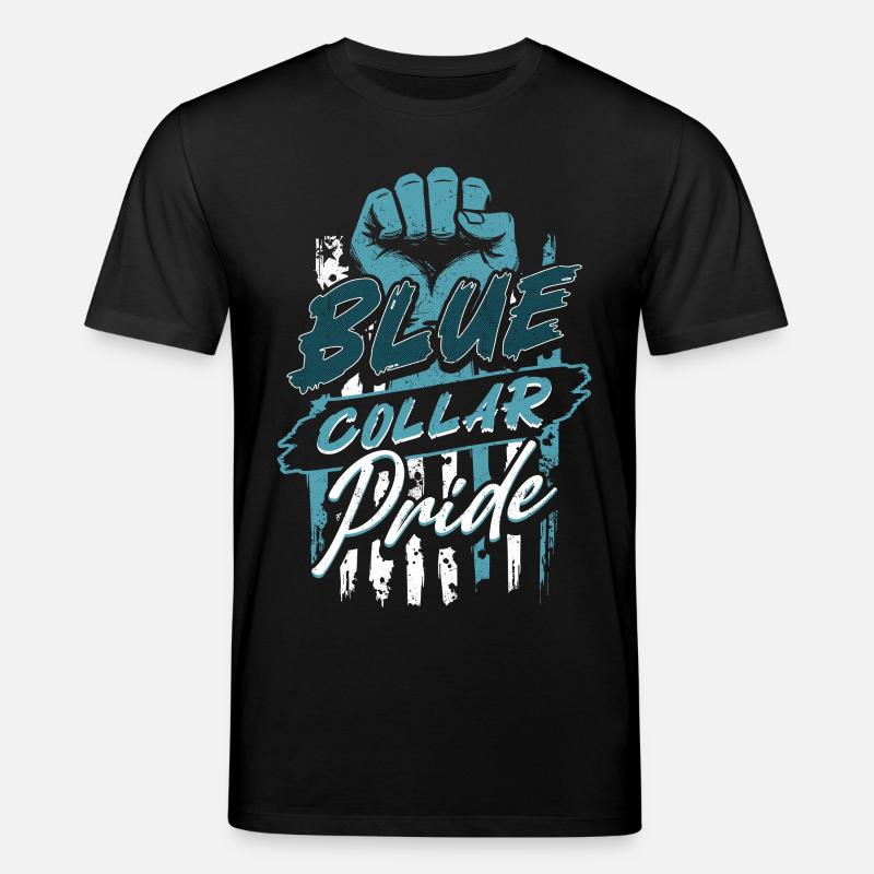 Blue Collar Arbeiter Handwerk Bauarbeiter - Stanley/Stella Unisex Bio-T-Shirt CREATOR  - Schwarz