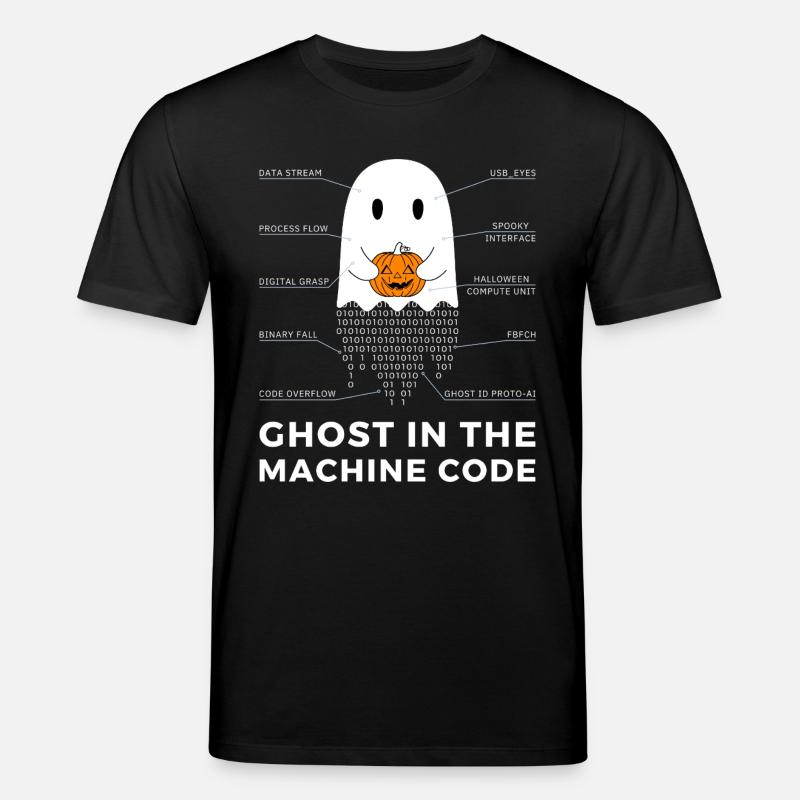Funny Coder, Programmer Halloween T-Shirt - Stanley/Stella CREATOR Unisex Organic T-Shirt - black