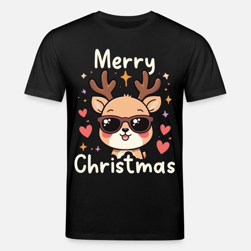 Frohe Weihnachten - Stanley/Stella Unisex Bio-T-Shirt CREATOR  - Schwarz