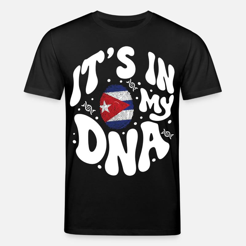 ADN cubain Cuba Drapeau hispanique - T-shirt bio CREATOR Stanley/Stella Unisexe - noir