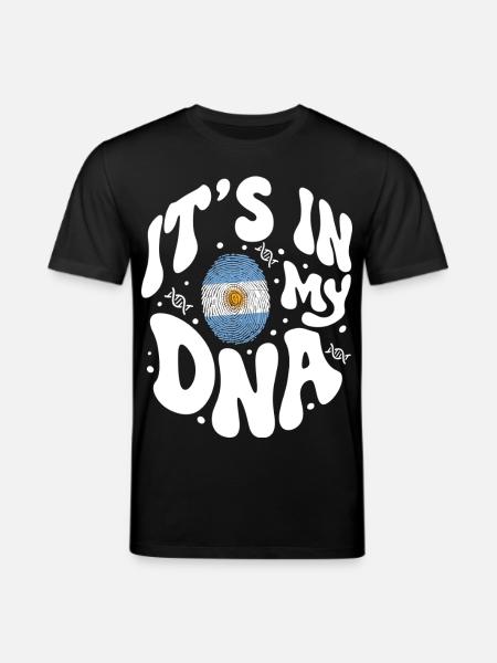 ADN argentin Drapeau argentin Hispanique - T-shirt bio CREATOR Stanley/Stella Unisexe - noir
