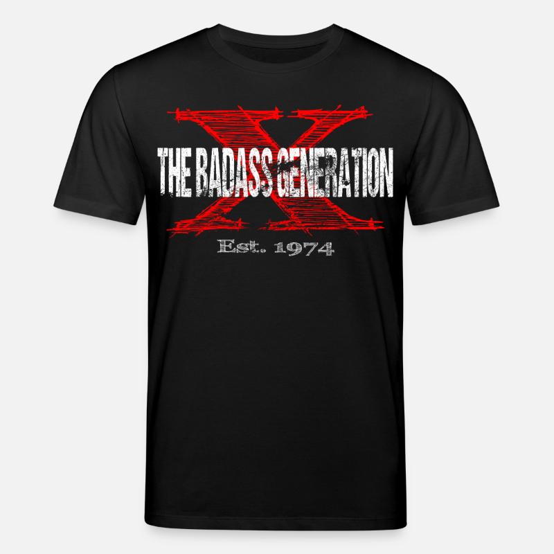 Generation X 1974  Retro - Stanley/Stella Unisex Bio-T-Shirt CREATOR  - Schwarz
