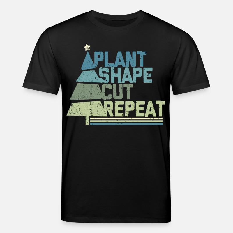 Weihnachtsbaum Züchter Plant Shape Cut - Stanley/Stella Unisex Bio-T-Shirt CREATOR  - Schwarz