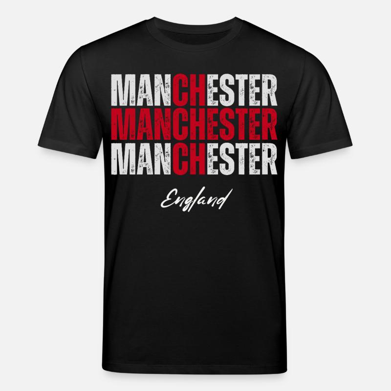 Manchester Angleterre, British Pride - T-shirt bio CREATOR Stanley/Stella Unisexe - noir