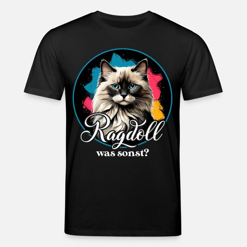 Ragdoll  Katze - Stanley/Stella Unisex Bio-T-Shirt CREATOR  - Schwarz