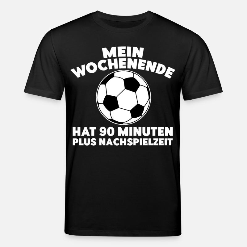 Mon week-end compte 90 minutes plus le temps additionnel - T-shirt bio CREATOR Stanley/Stella Unisexe - noir